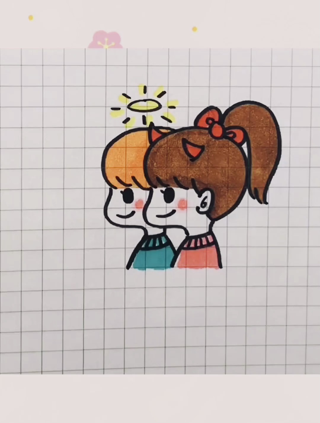 双子座简笔画～