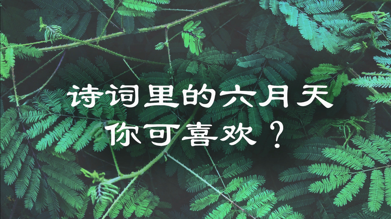 最美应是六月天,诗词里的六月,你喜欢哪首?