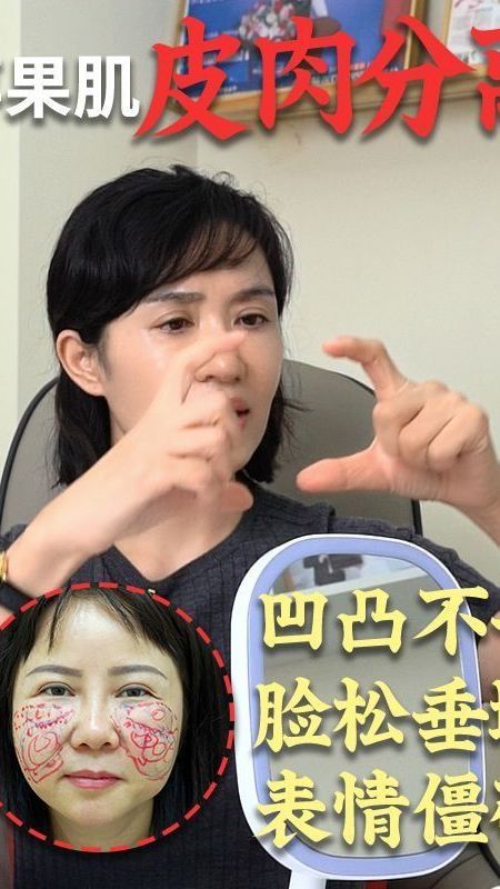 苹果肌皮肉分离，像重回皮贴骨太难了！