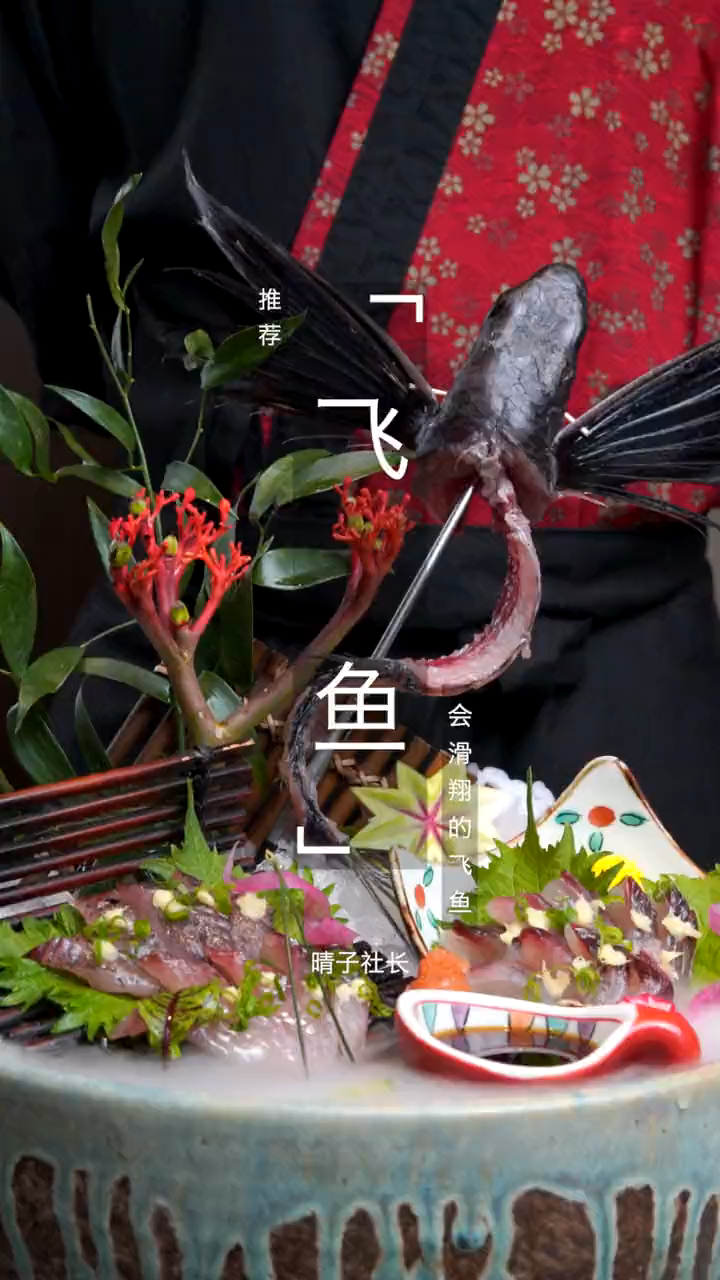 飞鸟和人类相遇,成了舌尖上的飞鱼刺身