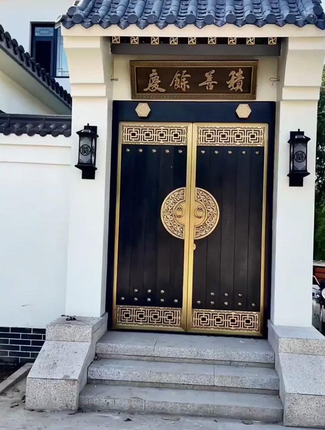 这门脸怎么样 喜欢吗 徽派建筑 农村自建房 庭院门