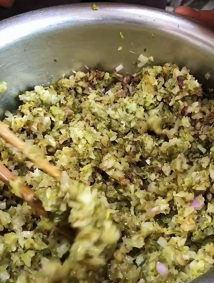 烙酸菜肉馅饼,一日三餐,平平淡淡