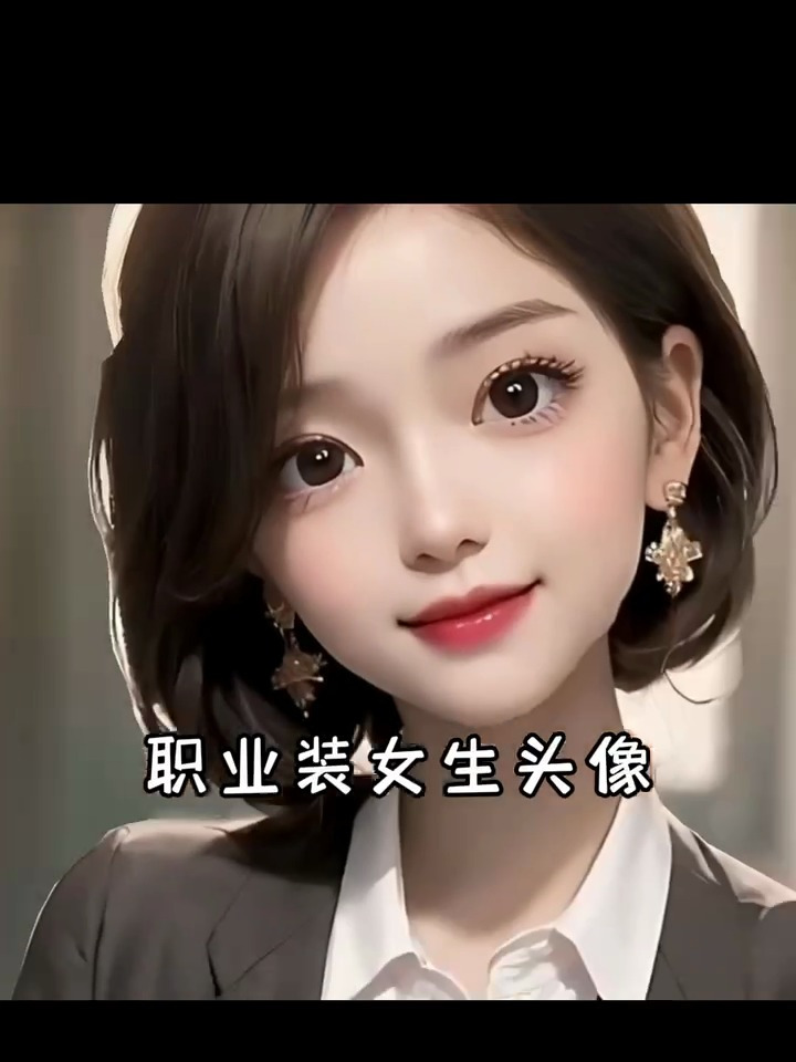 可爱治愈系职业装职业女生头像