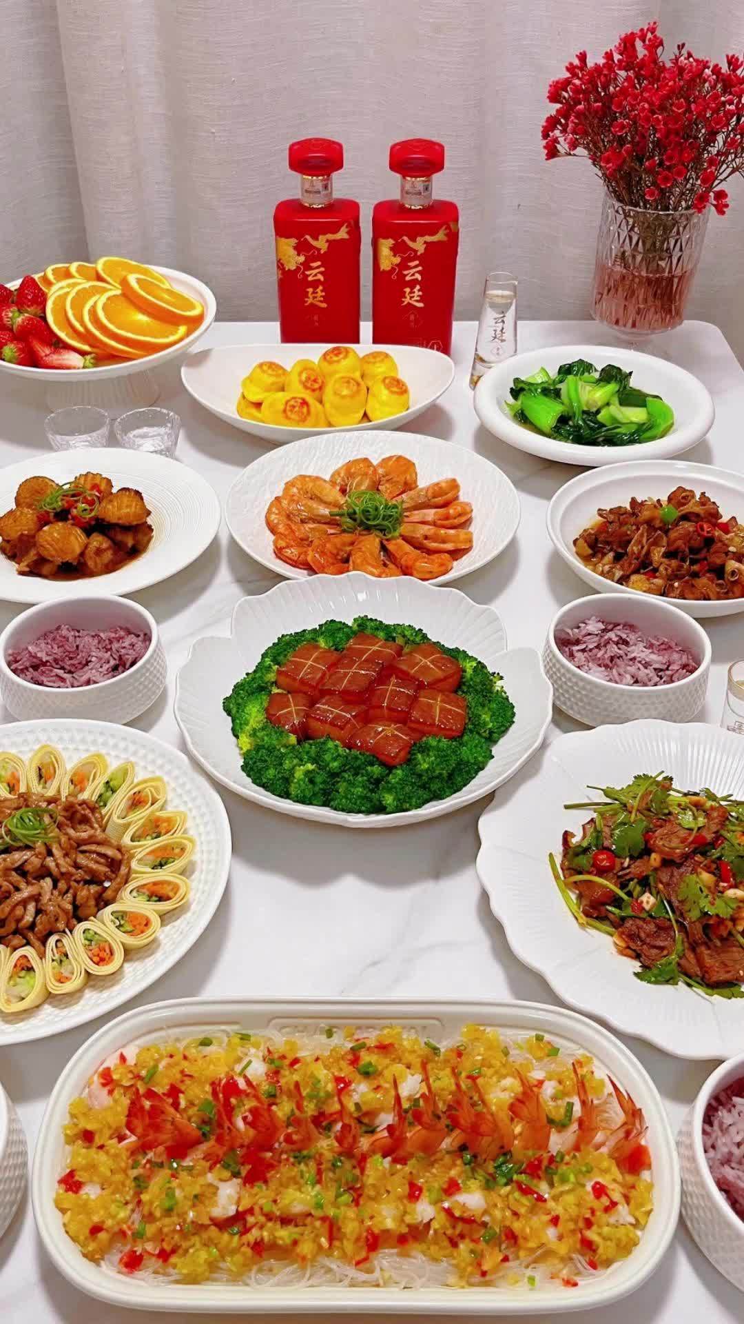 过年期间的美食菜单太好吃了