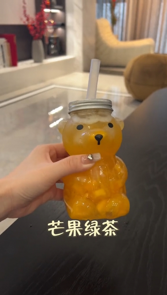 今日饮品:芒果绿茶,我的沉浸式自制饮品