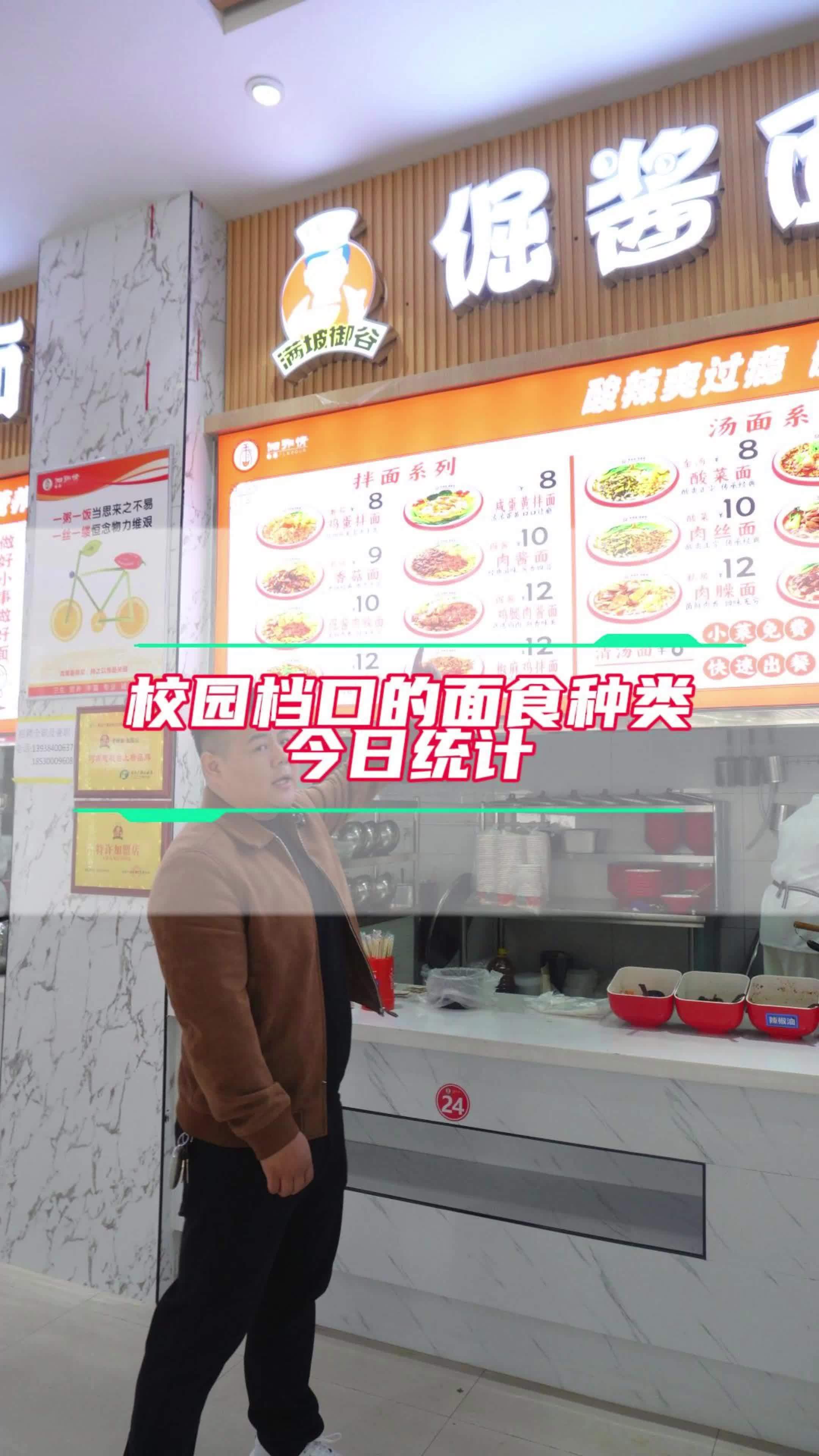 咱们高校档口的面食种类