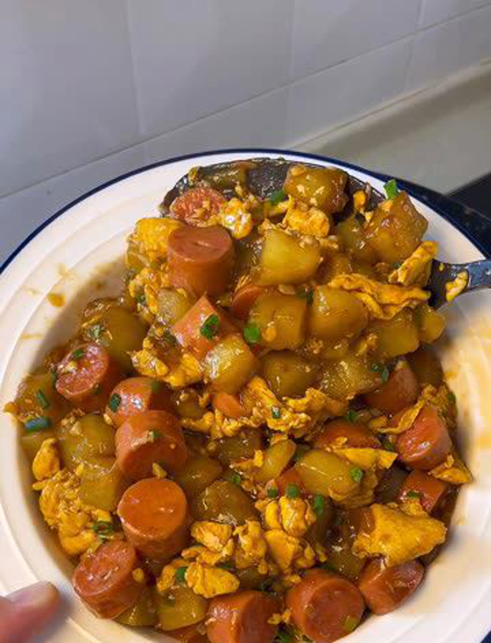 酸甜土豆炒蛋,家常下饭好菜!