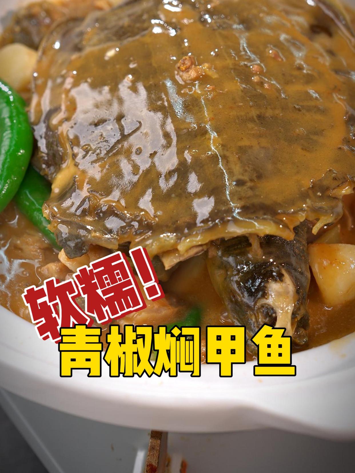 你知道怎么做青椒焖甲鱼吗