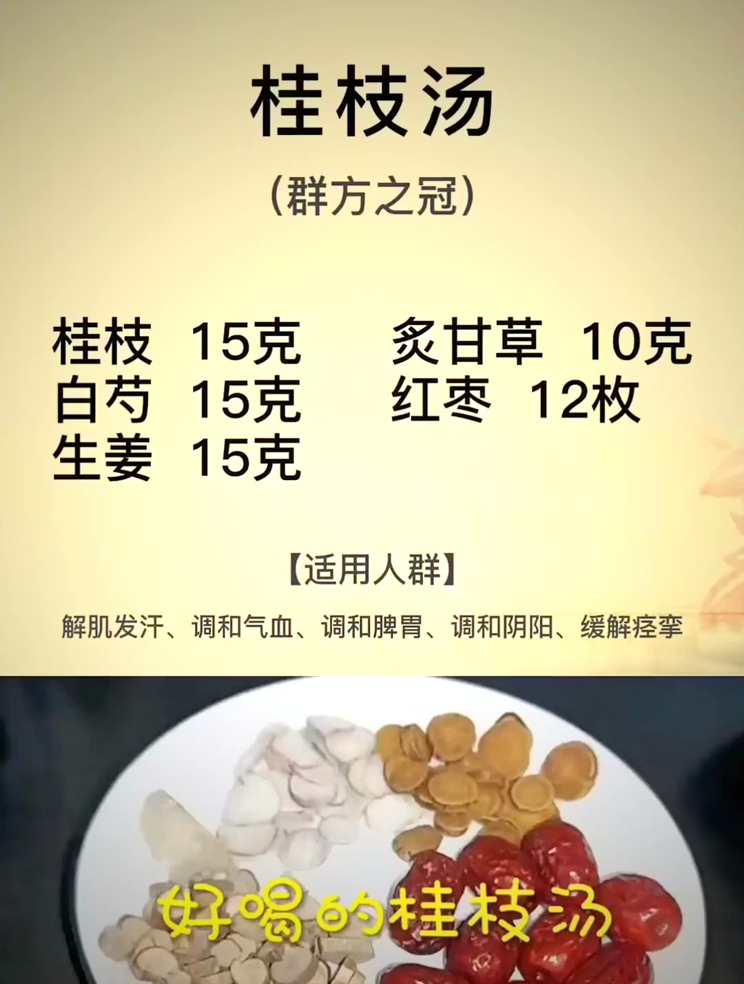 天下第一方,“桂枝汤”的妙用!