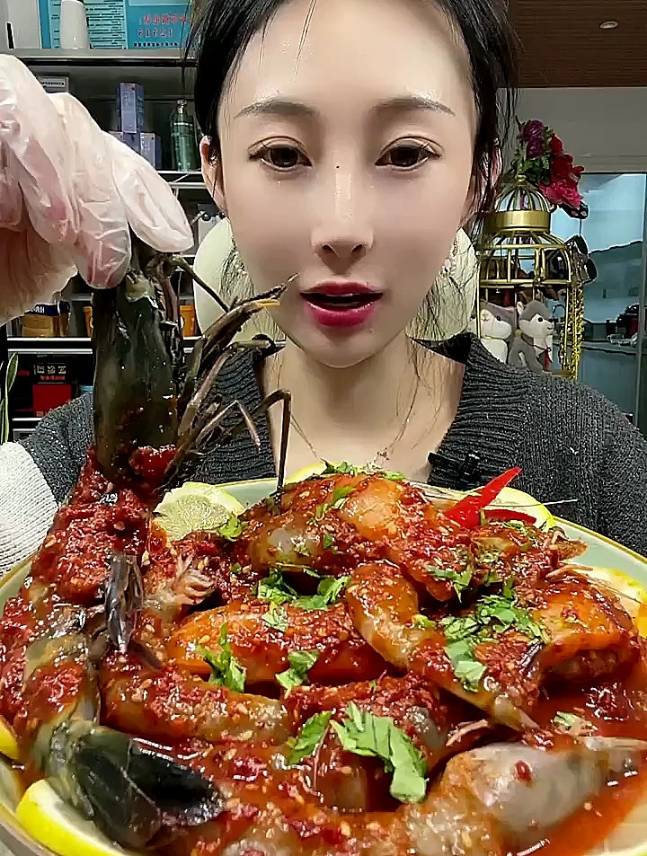 三文鱼,黑虎虾,大虾拼盘 美食分享
