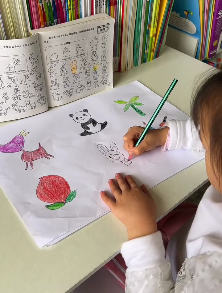 豆豆龙 儿童简笔画大全儿童画入门 启蒙10000例 儿童画画绘画教材