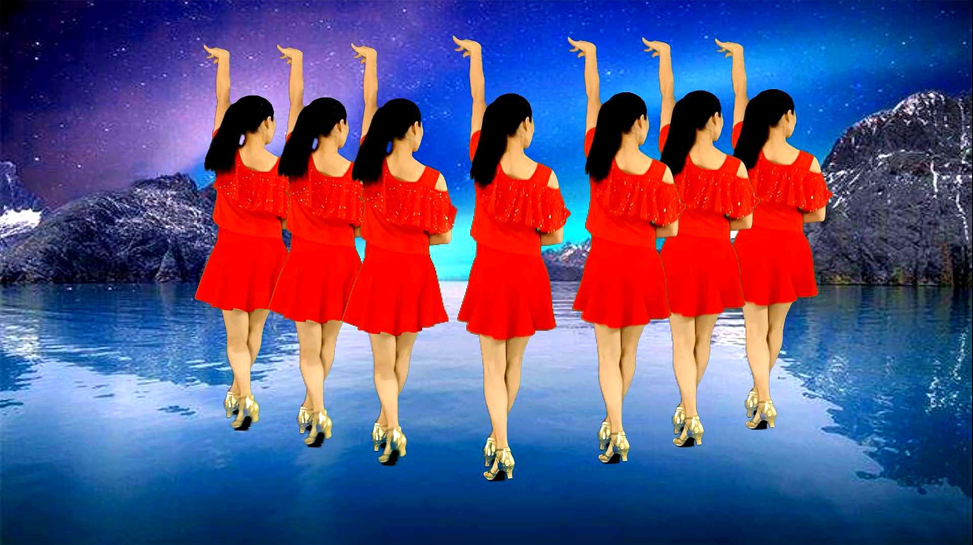 广场舞,恰恰舞风格《美丽的七仙女》简单流行,好看32步