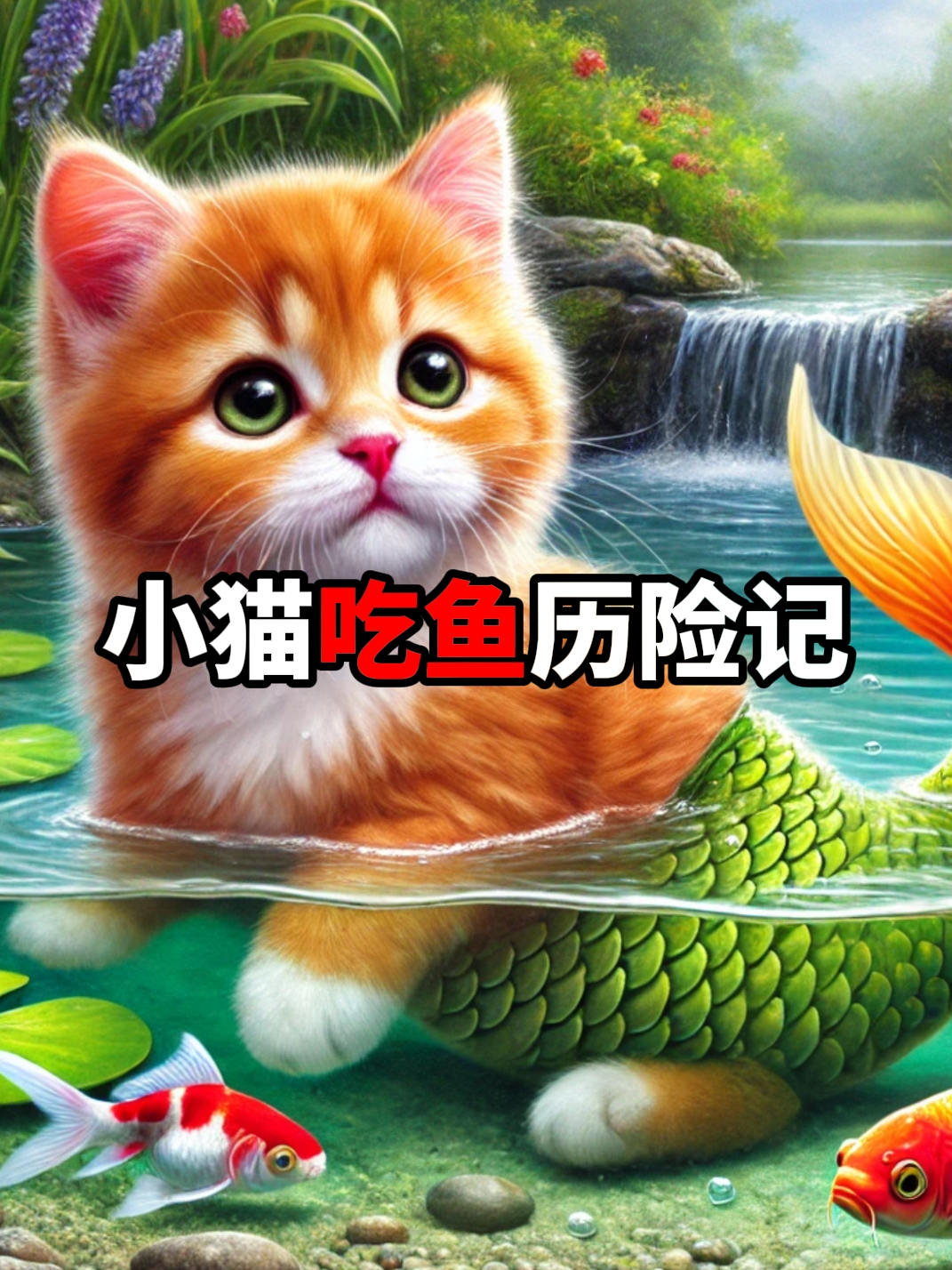小猫吃鱼历险记!