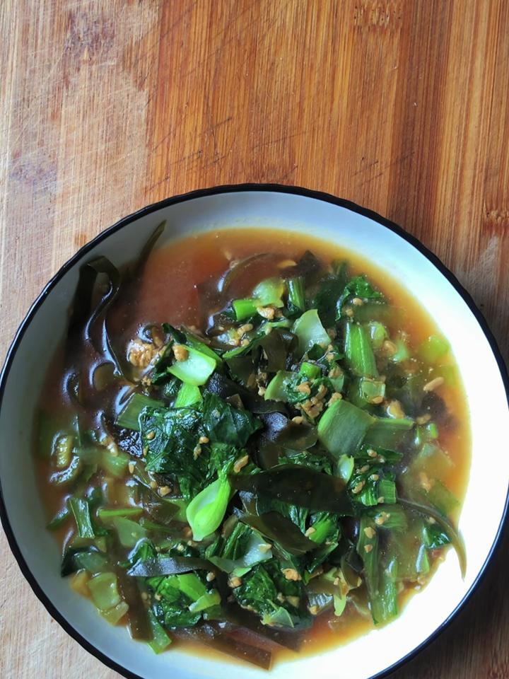 小白菜的做法,分享一道小白菜炒海带