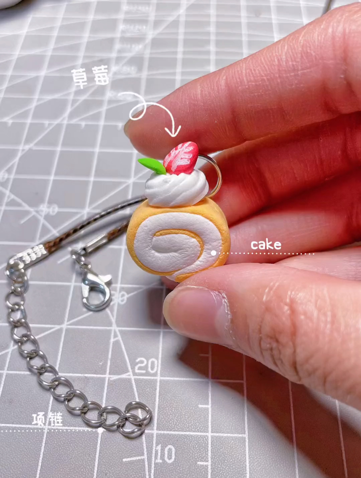 手工diy，可可爱爱的黏土制作小蛋糕