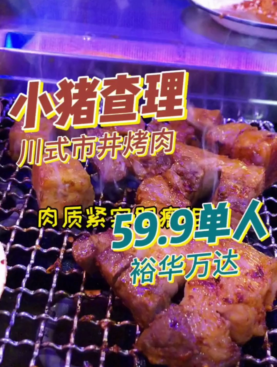 实现烤肉自由～小猪查理!