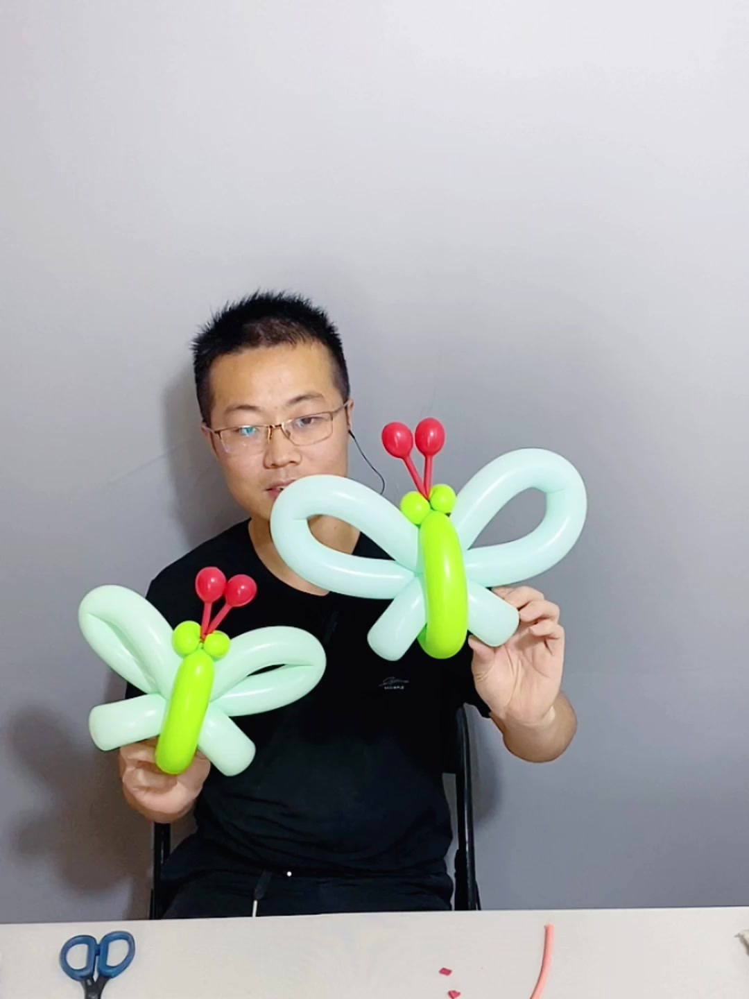 简易气球造型小蝴蝶的制作免费教程