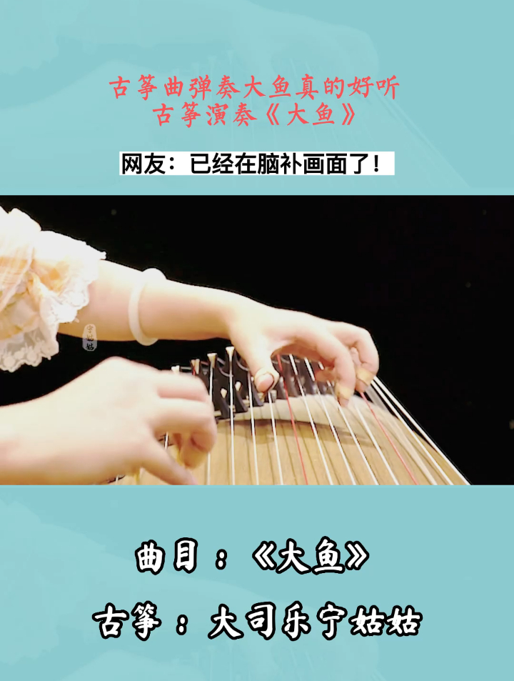 古筝曲弹奏大鱼真的好听 古筝演奏《大鱼》