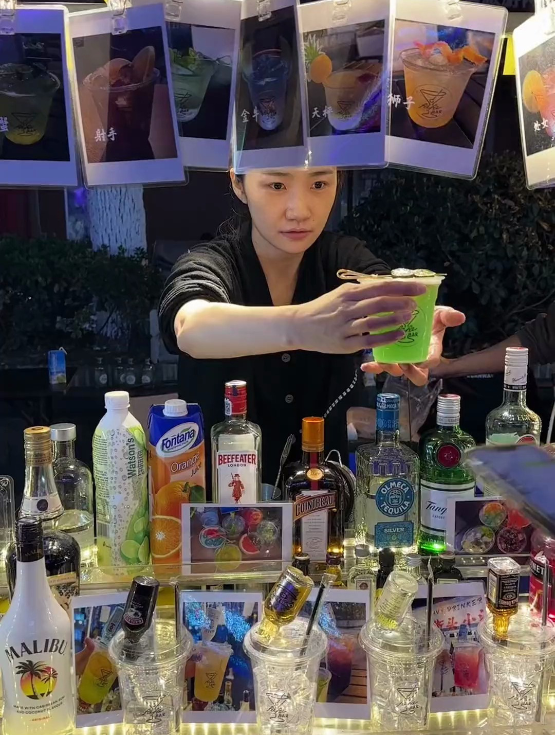 街头偶遇现调鸡尾酒!十二星座又有趣!又好喝～
