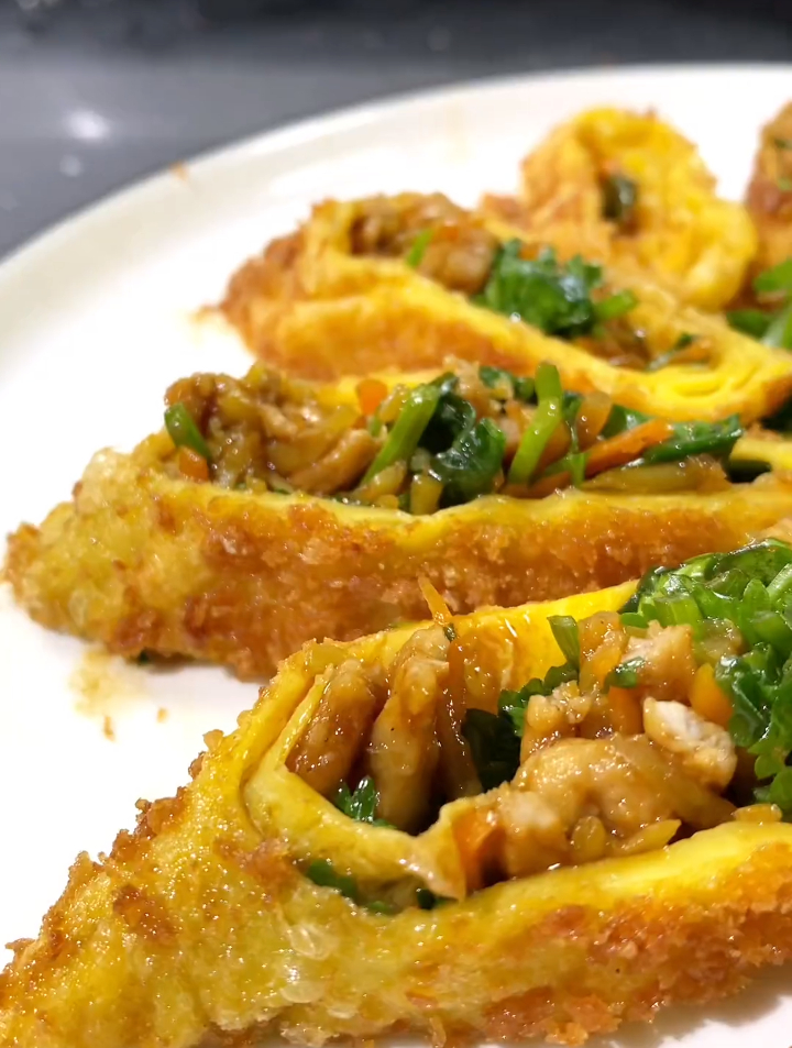 脆皮鸭丝卷 在饭店可是热门菜