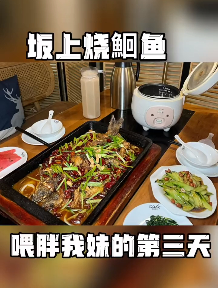 喂胖我妹的第三天 坂上烧铁板鮰鱼,口味可选