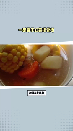 一碗暖身又暖心的秘密汤品,你知道吗?栗子红薯遇上排骨,美味与健康并存!