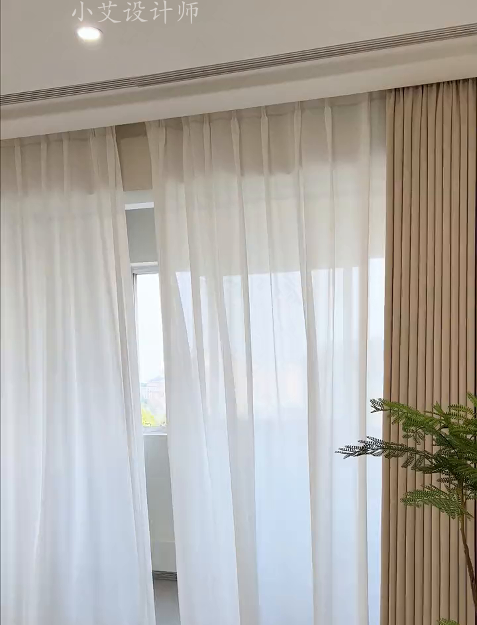 头回搞装修,客厅挑浅奶茶色,真心觉得值!