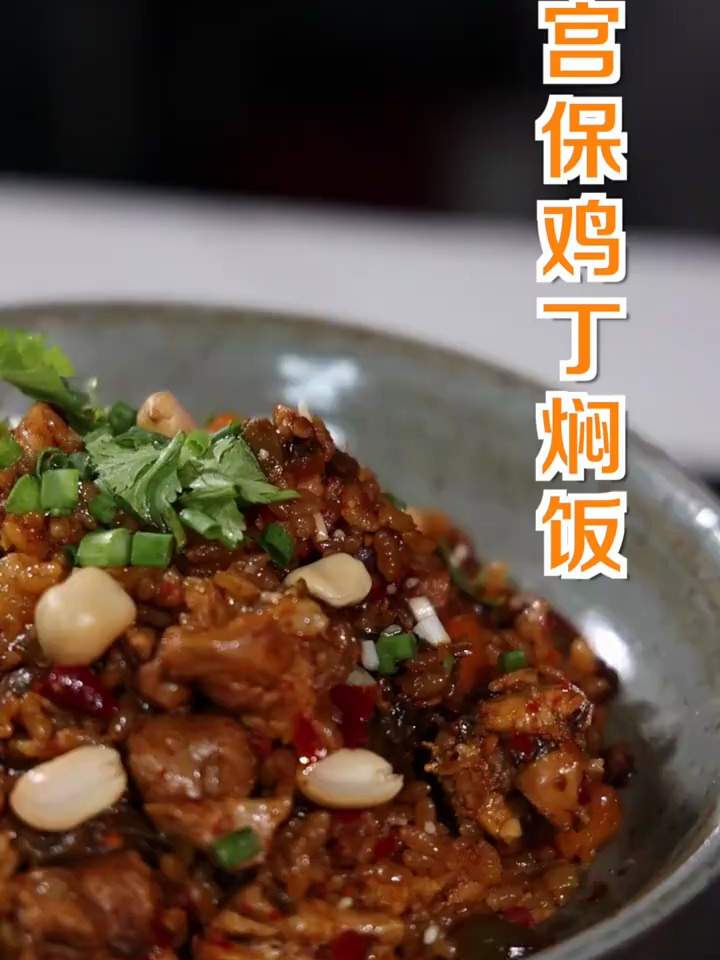 吃好到起飞的盖饭宫保鸡丁焖饭