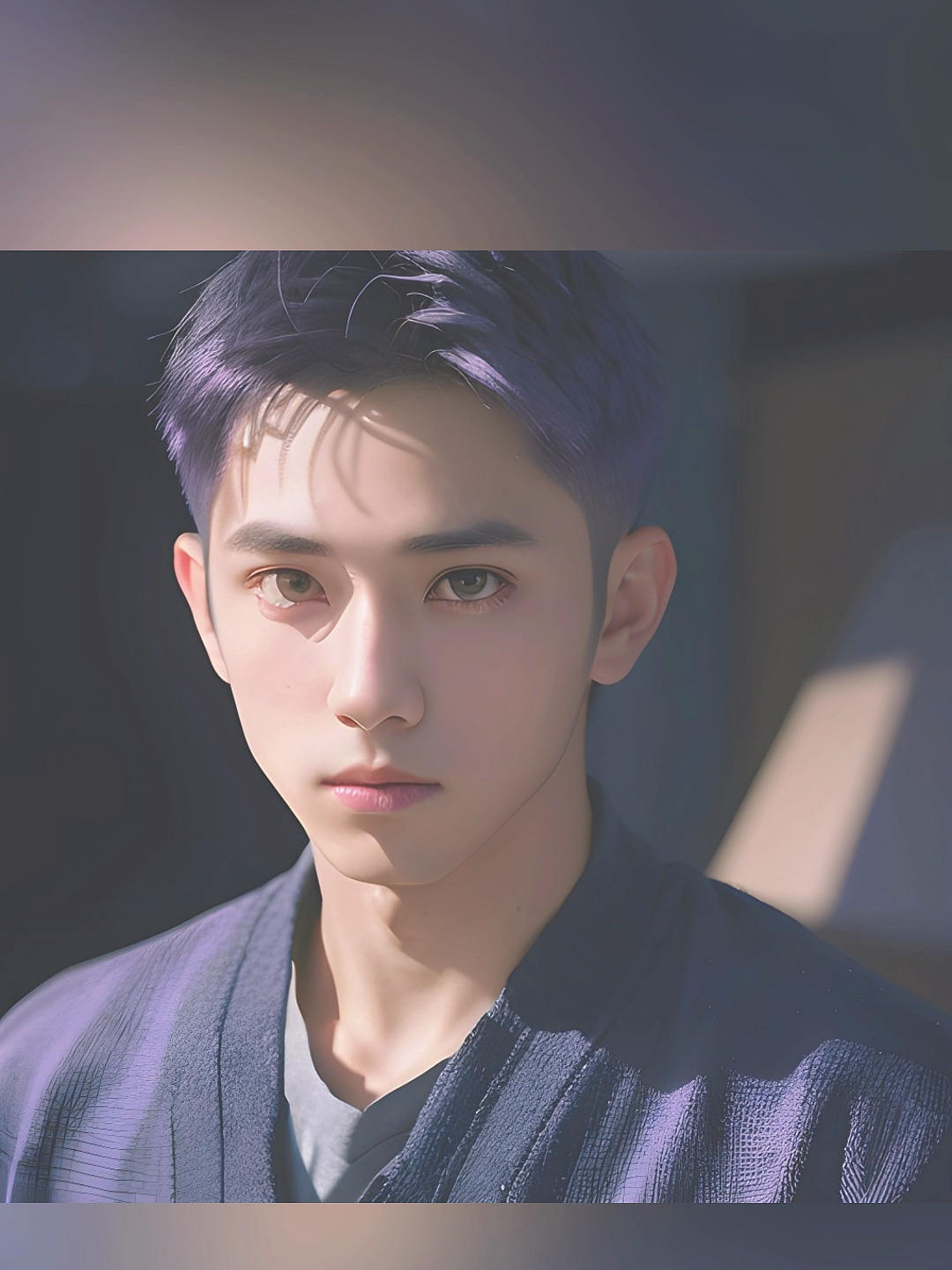 紫色系 帅哥头像 男生头像