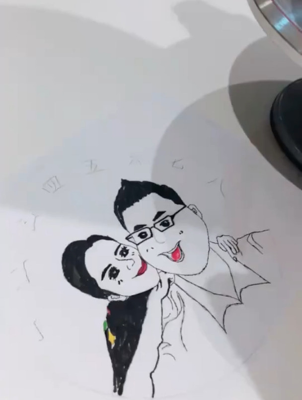 客人亲手做的转印芝士蛋糕!庆祝老公生日悄悄准备的惊喜!