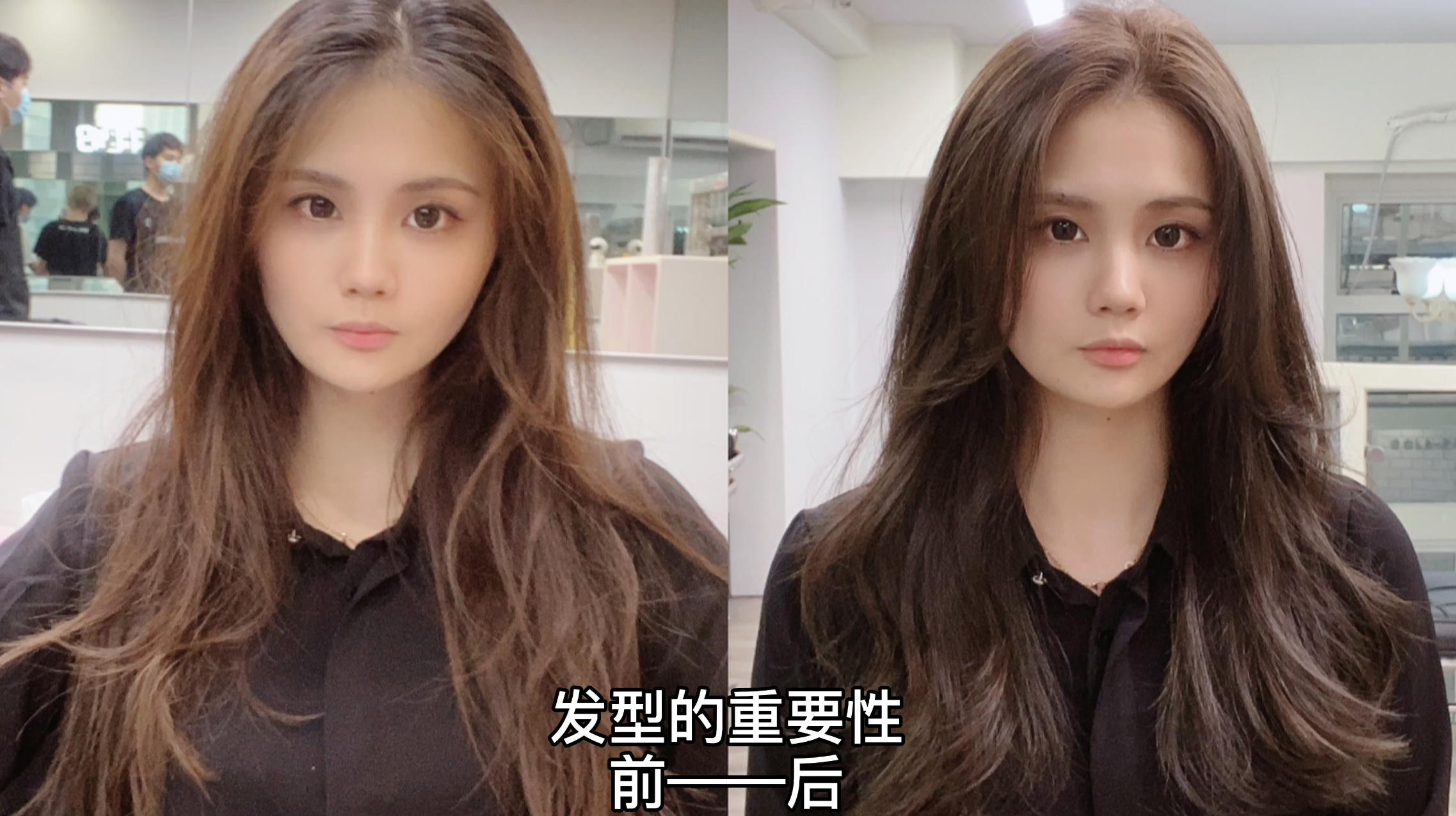 女生都爱的一款长卷发,搭配显白冷奶茶色,温柔又迷人真是美炸了