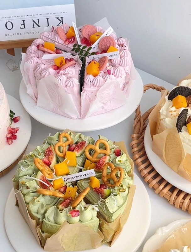 这么多款奶油切块蛋糕,秋冬季节,摆摊,私房,简直太适合啦