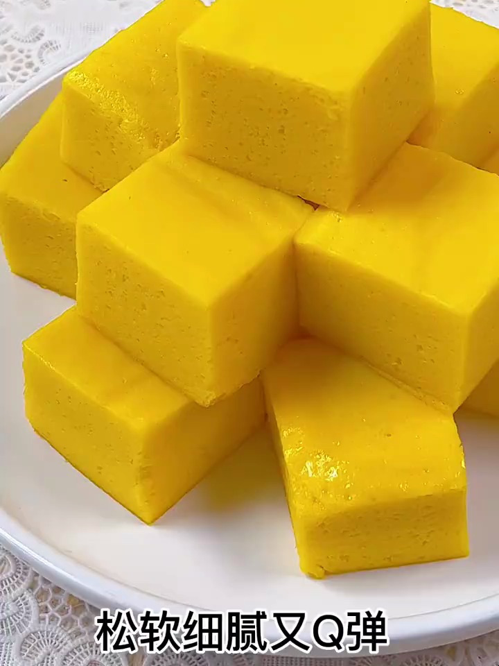 10m 宝宝辅食|奶香南瓜蒸糕