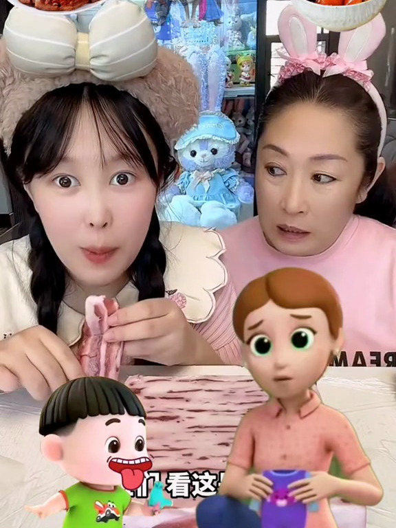 哎呀呀,小姐姐怎么吃生肉呀?亲子互动 益智早教