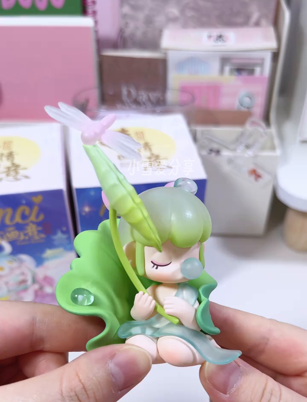 这盲盒背面都这么美,正面不得了!Nanci诗情画意系列盲盒全12个常规款+1个隐藏款,全隐