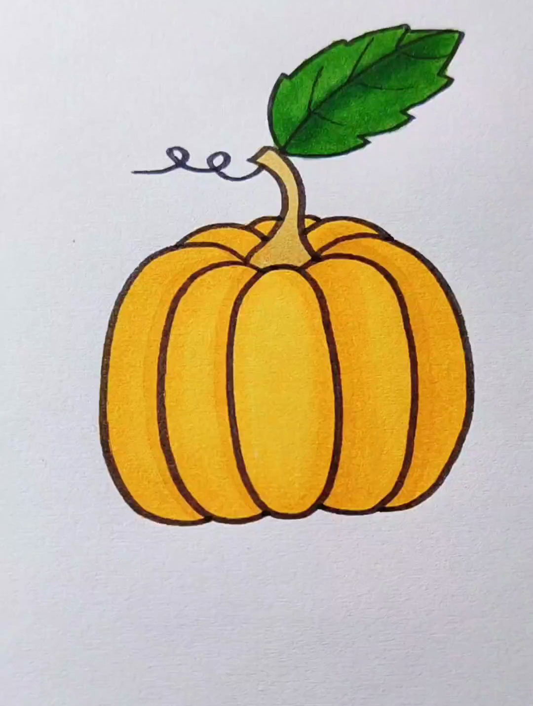 南瓜这样画,就没有学不会的 简笔画