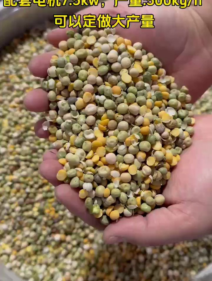 次品豌豆杂豆筛下豆B级豆霉变黄豆脱皮抛光磕瓣分瓣筛选设备