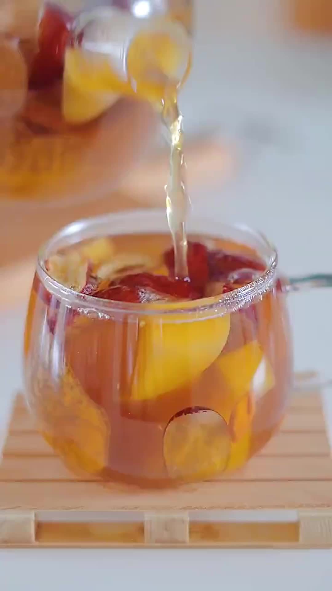 冬季热饮!苹果山楂陈皮茶!低脂好喝又解腻