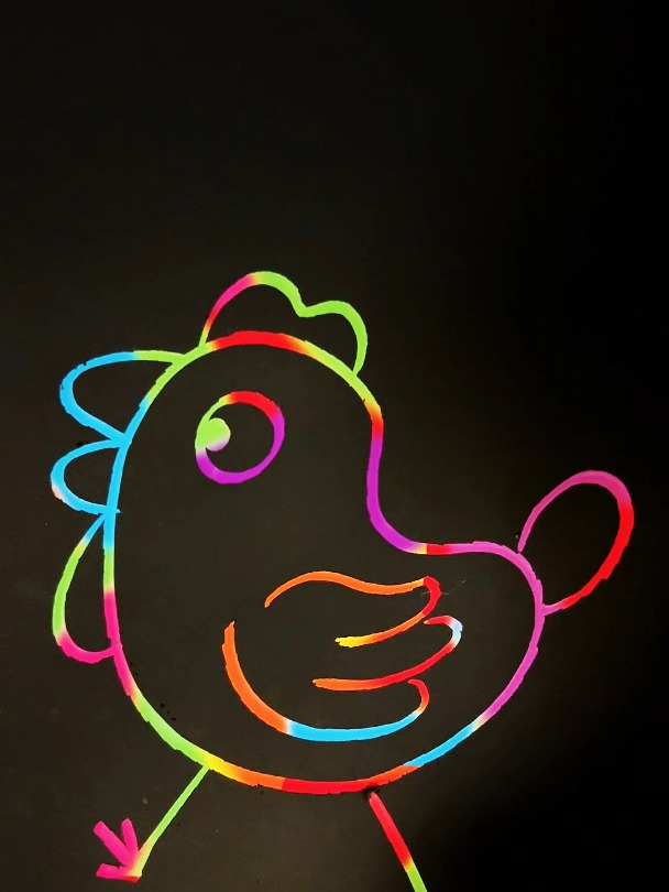 小鸡的简笔画,简单易画