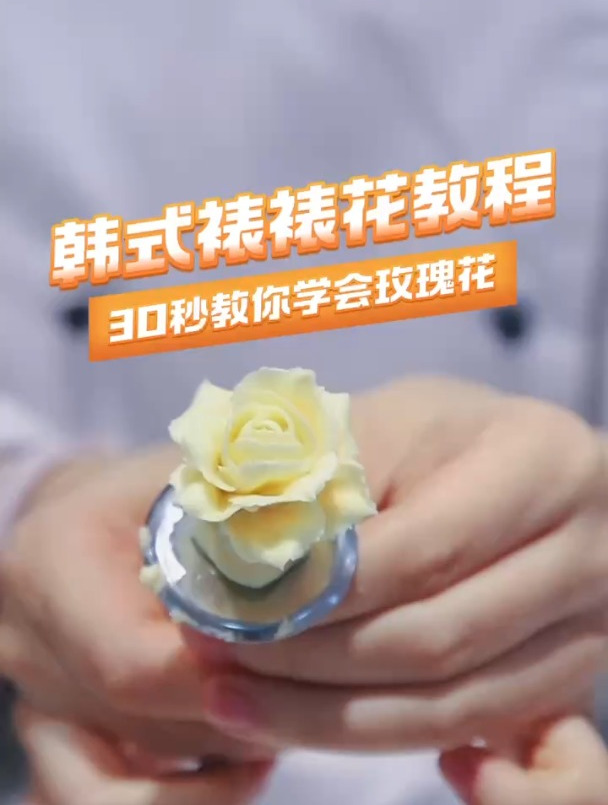 零基础韩花入门 韩式裱花玫瑰花
