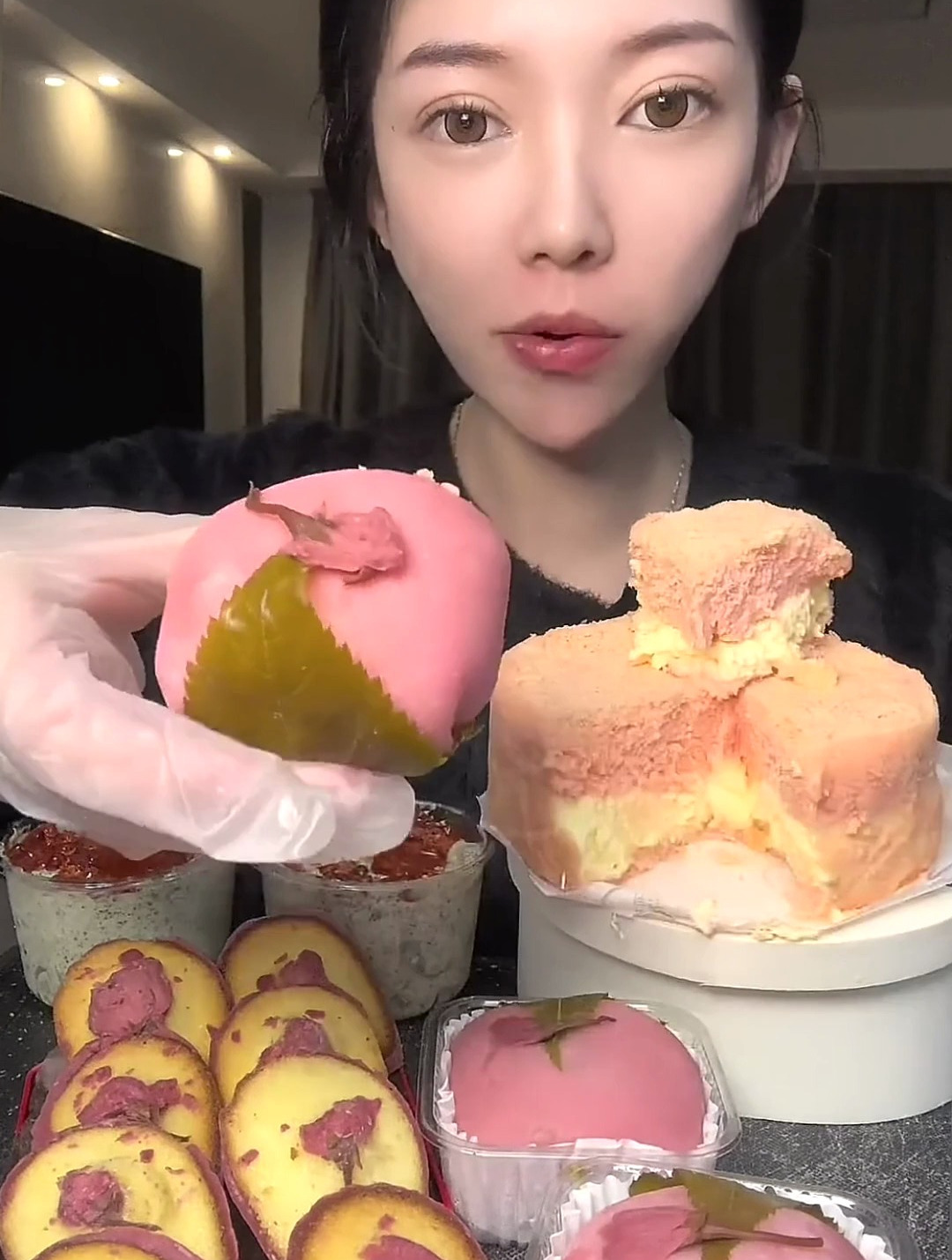 草莓双层重芝士蛋糕 竹寿屋家的～竹寿屋 甜品 樱花系列甜品