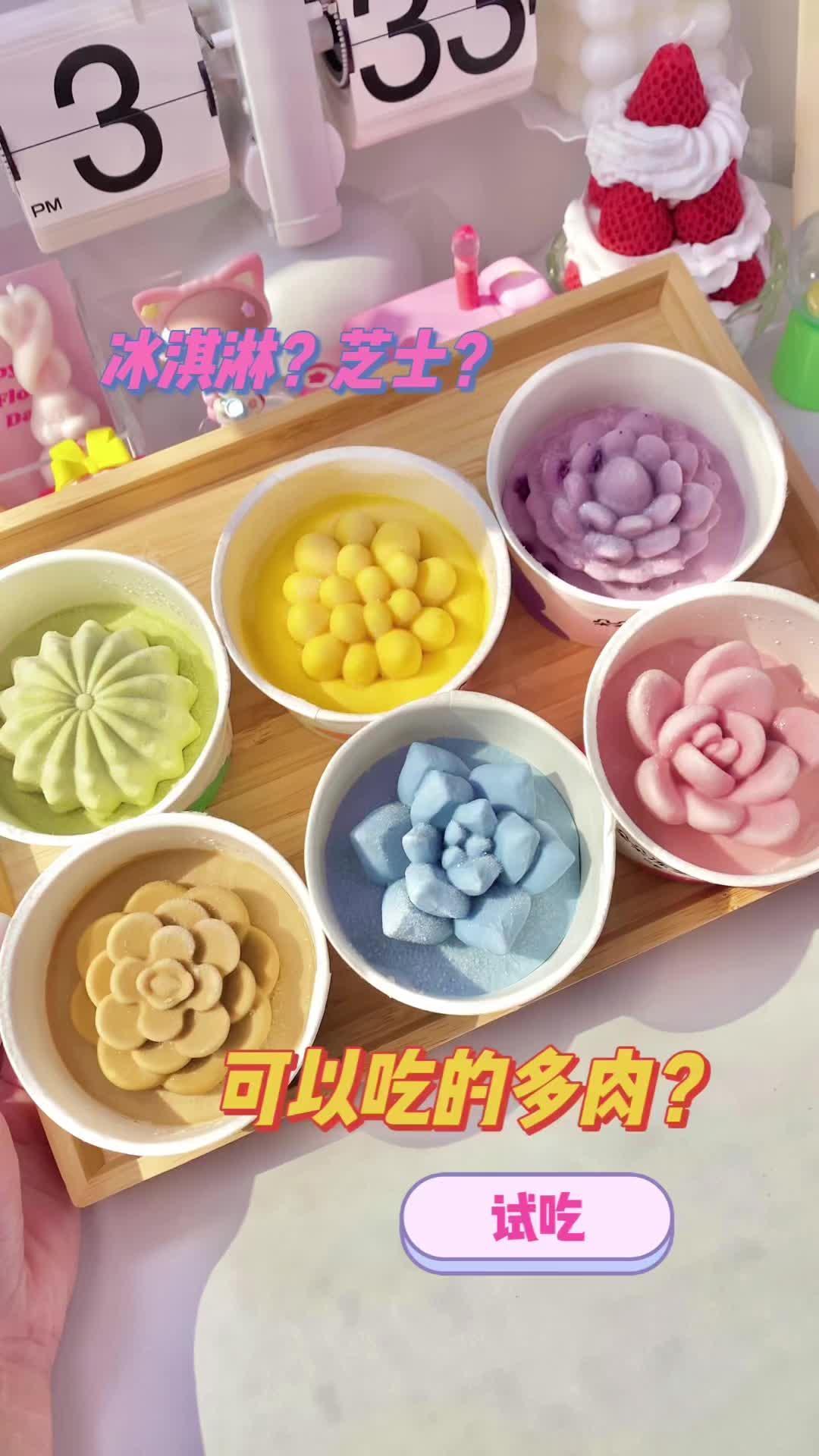 可以吃的多肉?零食测评 治愈系甜品