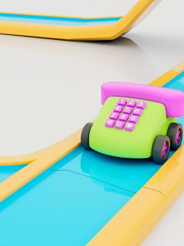 解压动画:鳄鱼嘴里的模型电话小汽车