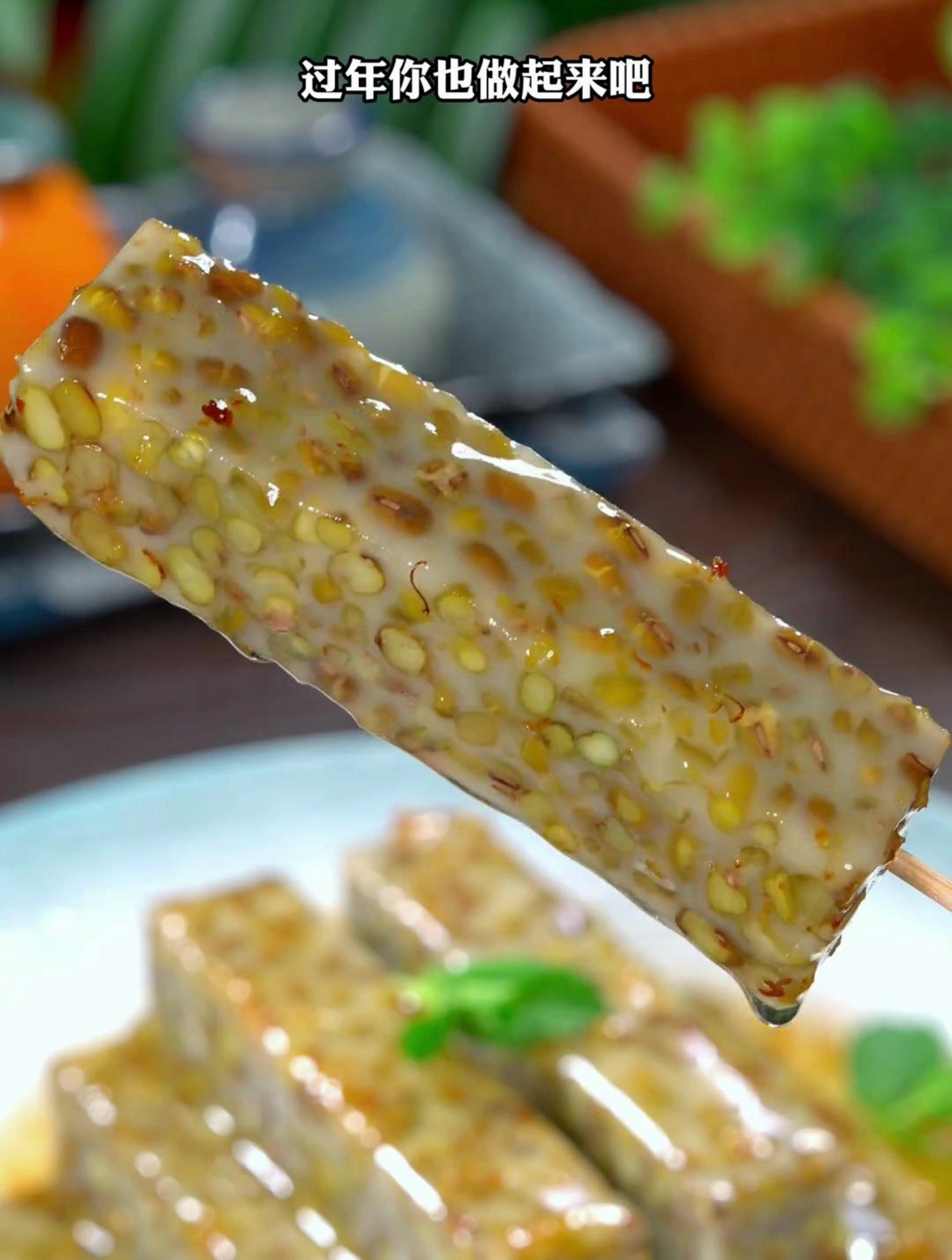 这样做的桂花绿豆糕软糥香甜