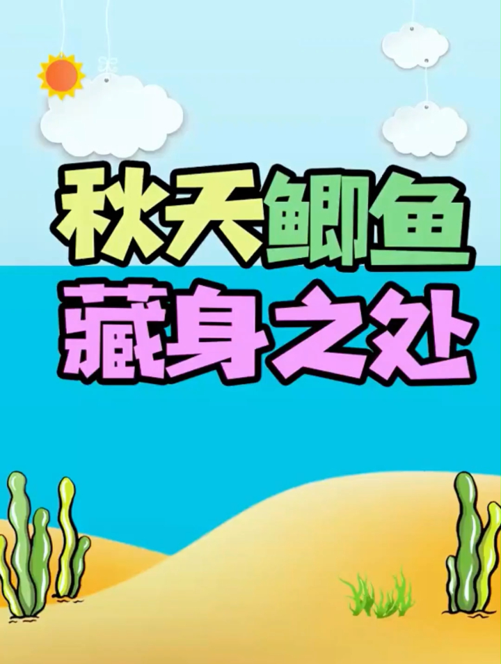 秋天的鲫鱼都藏在哪里?知道这个才能更好的选钓位!