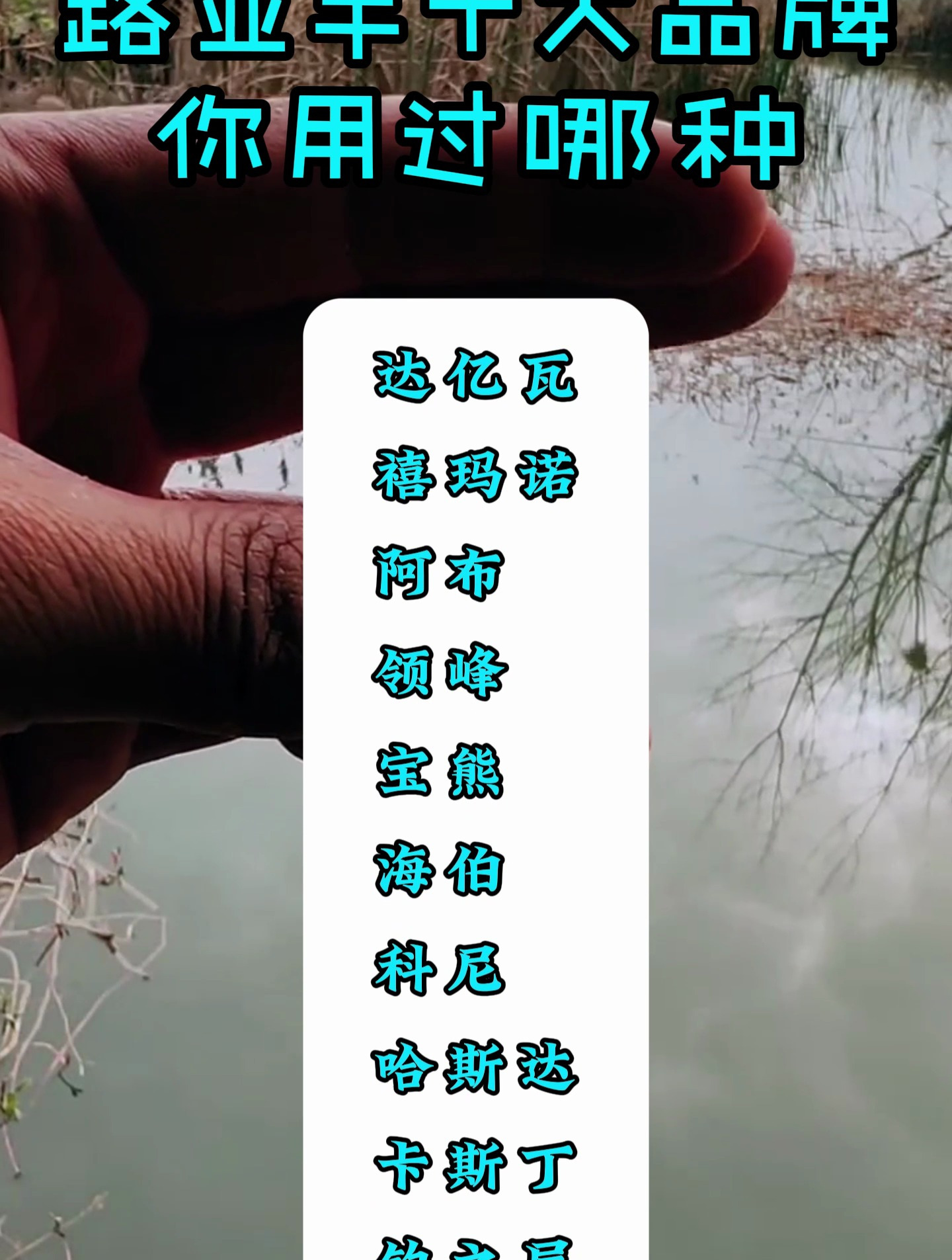 路亚鱼竿十大品牌,你用过哪种?
