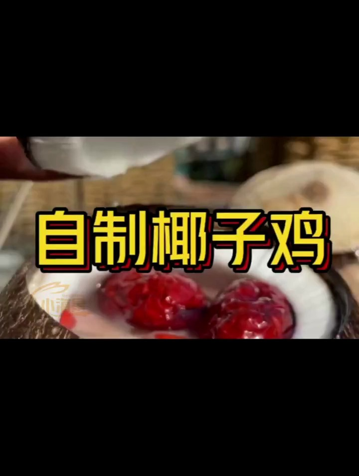 纯手工制作椰子鸡