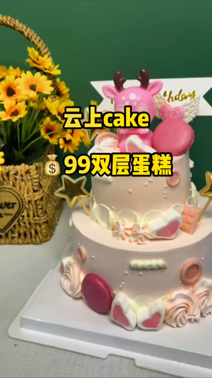 99一个双层蛋糕,造型多种,提前预定起来吧