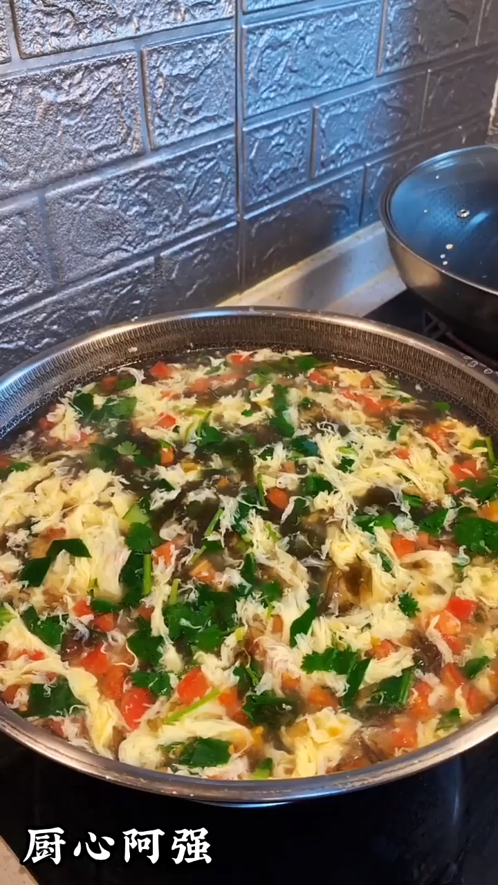 在家紫菜蛋花汤像我这样做才好喝,做法特别的简单