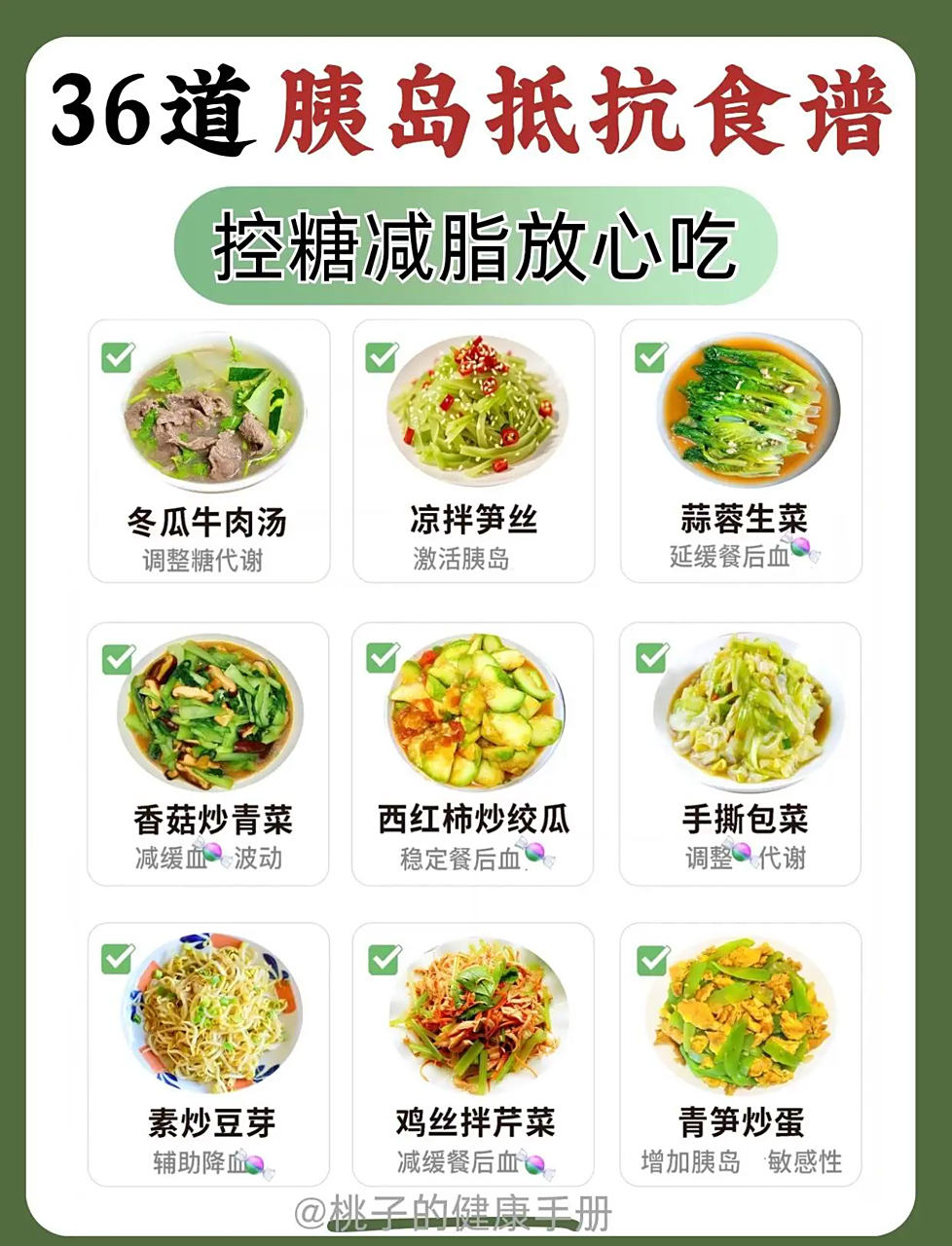糖尿病友的控糖美食推荐,营养又稳血糖!书里详细介绍了各种食谱,还会告诉你每种食材的营养和血